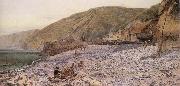 Charles Napier Hemy Among the Shingle at Clovelly oil painting on canvas
